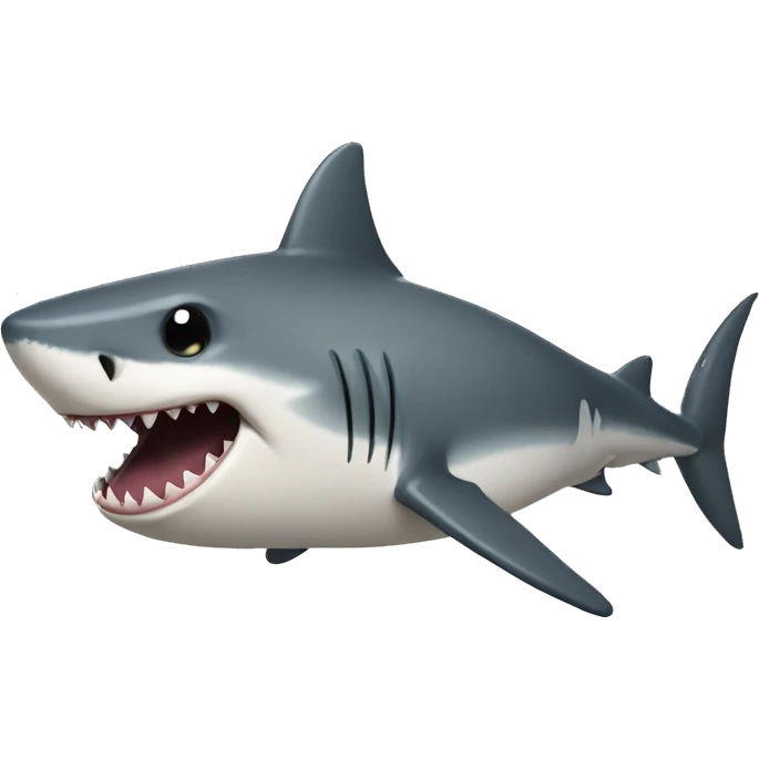 pooping shark emoji