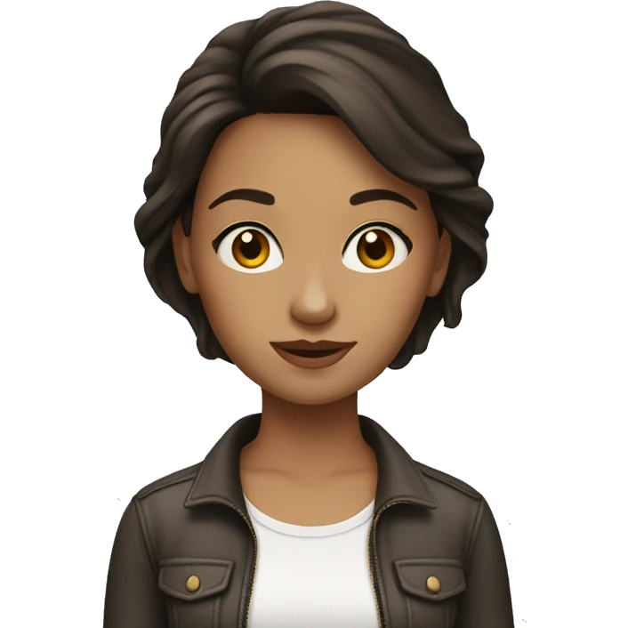 Brunette girl emoji