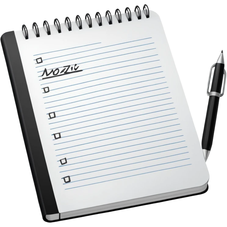 open notebook with Cyrillic letters emoji