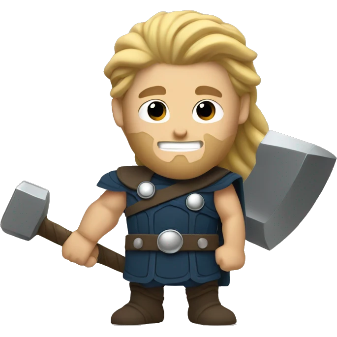 Thor holding a hammer emoji