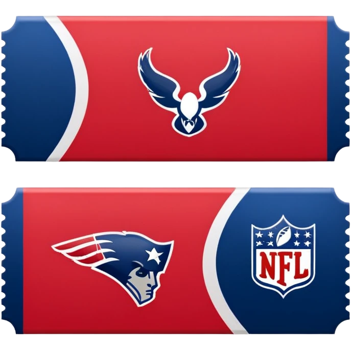 ticket nfl blue (#00A3E0) and red (#F9423A) emoji