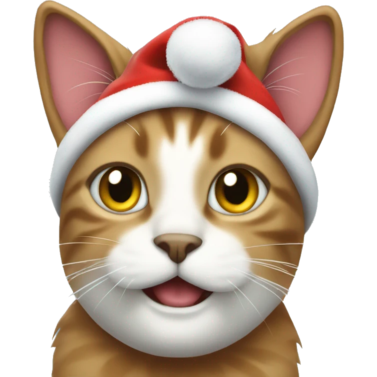 Christmas cat emoji