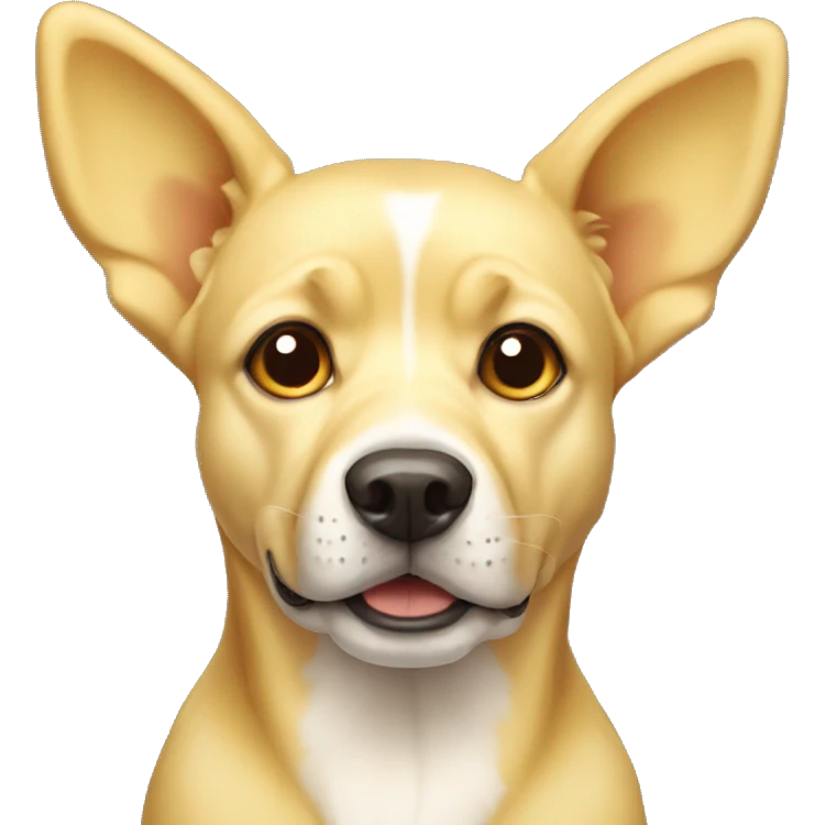 Light yellow dog with large ears  emoji