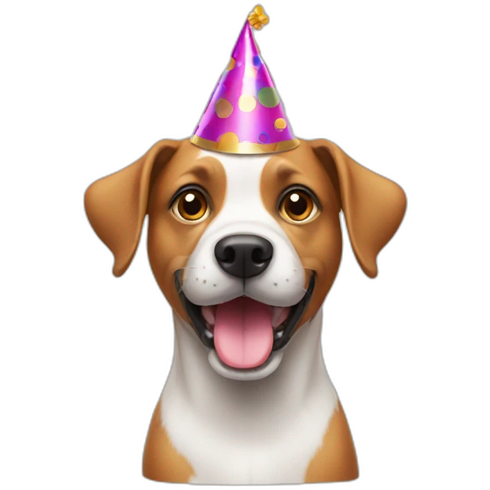 dog with party hat emoji