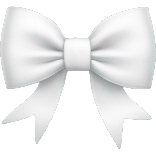 White bow emoji