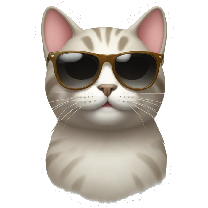 Cat with sunglasses emoji
