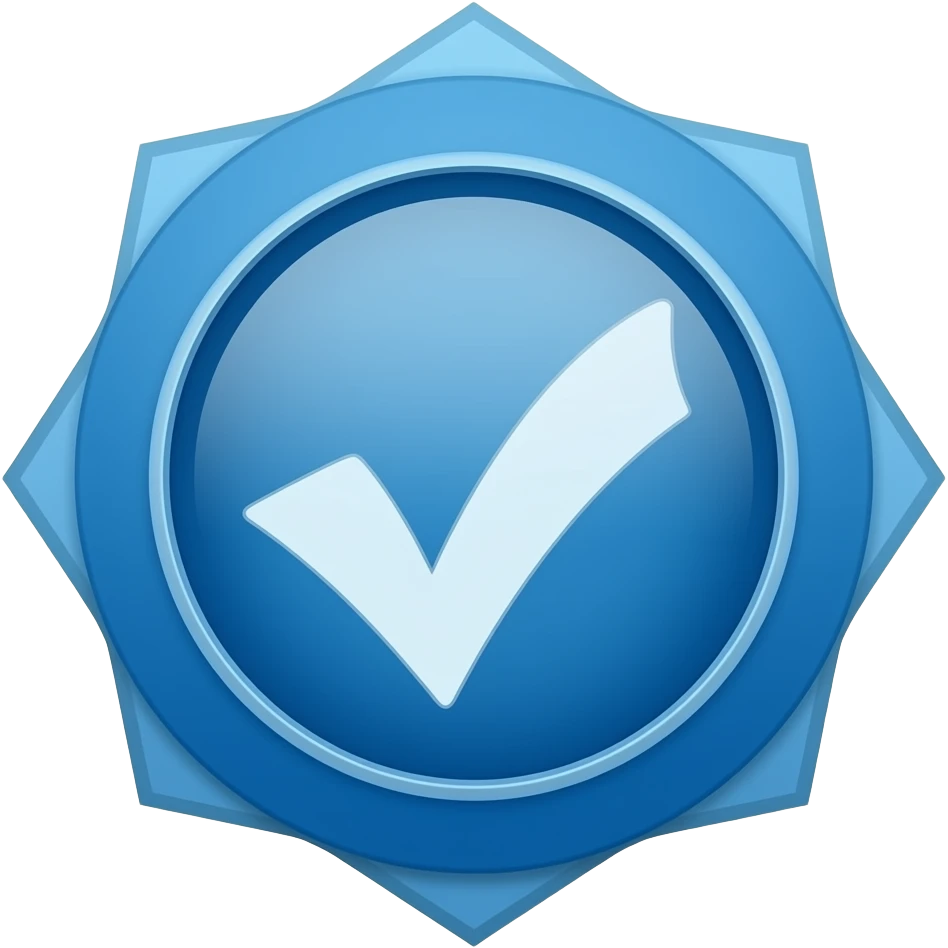 Verificado azul emoji