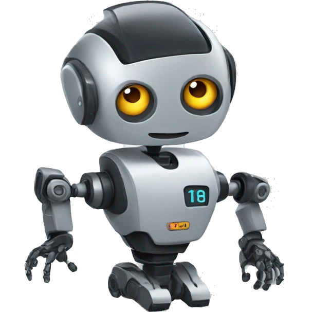 a robot is a teacher emoji