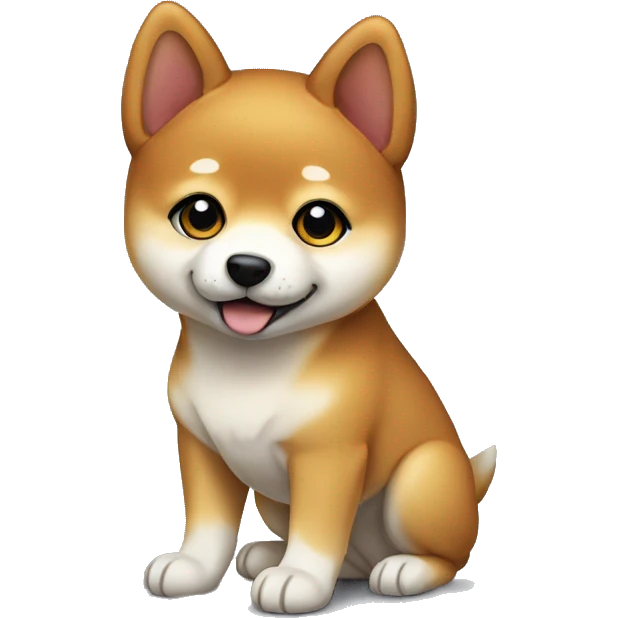 Shiba Inu puppy full body emoji
