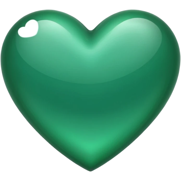 Emerald green heart emoji emoji