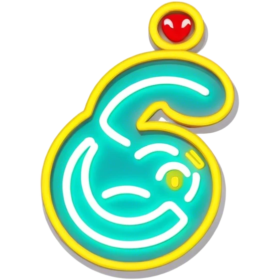 Neon sinboard emoji