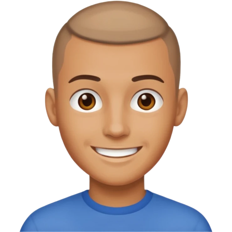 a guy with a buzzcut emoji
