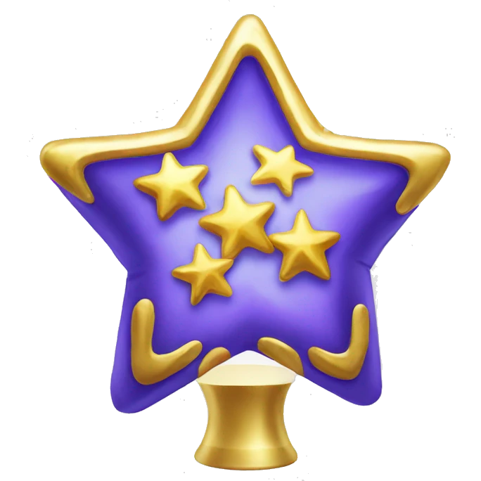 gold star topper for free emoji