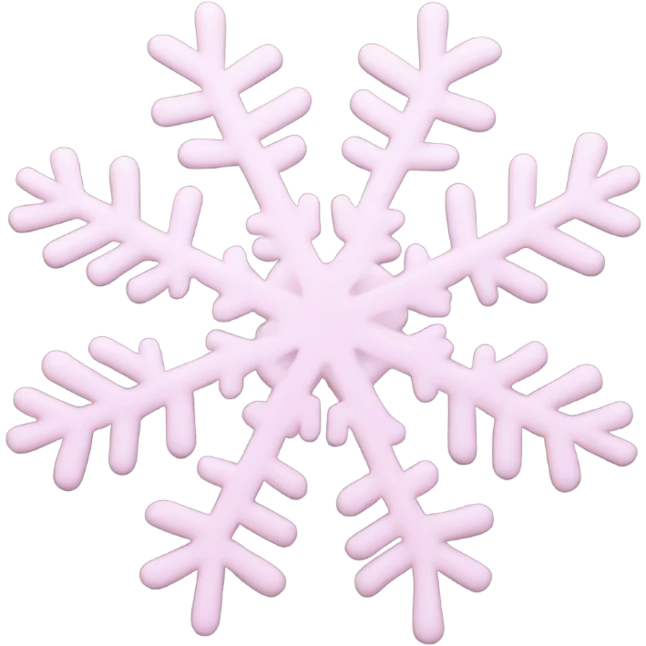 pastel pink snowflake  emoji