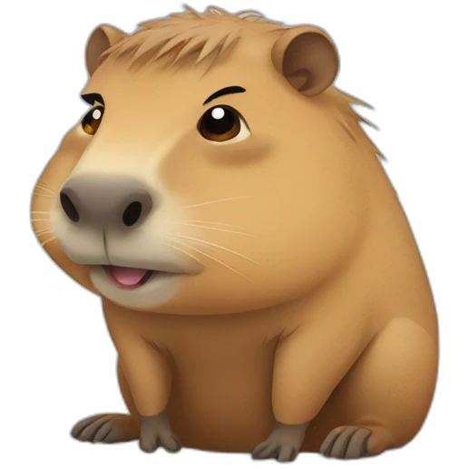 Capybara crying emoji