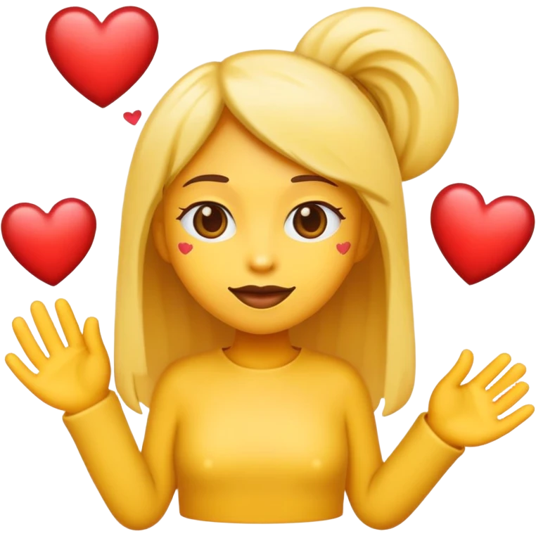 🥹 with hearts emoji