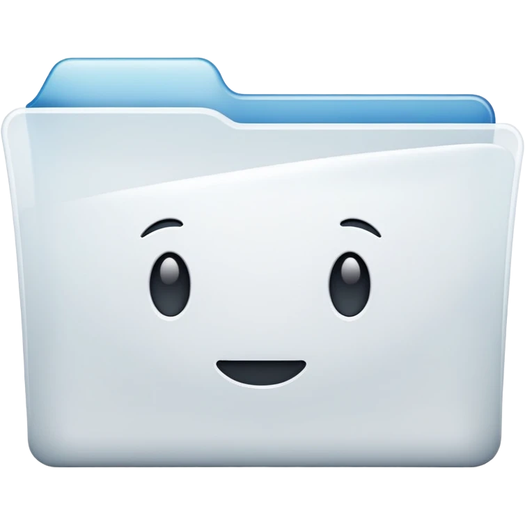 white/transparent folder emoji