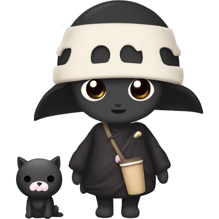 kuromi with boba emoji