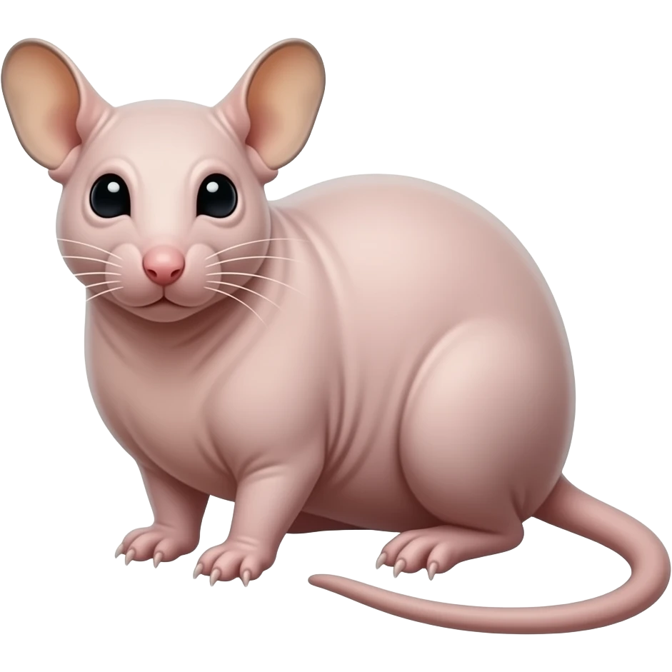 hairless mole rat emoji