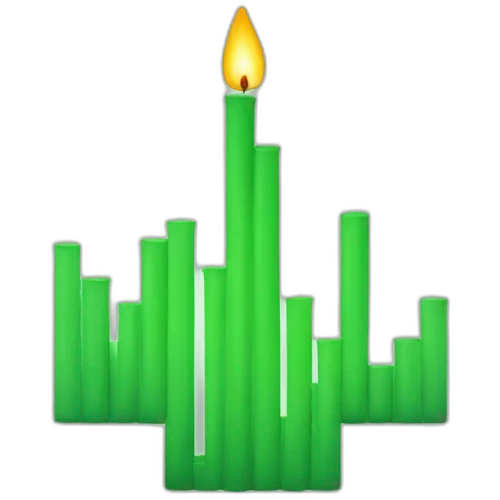 green chart candlesticks emoji