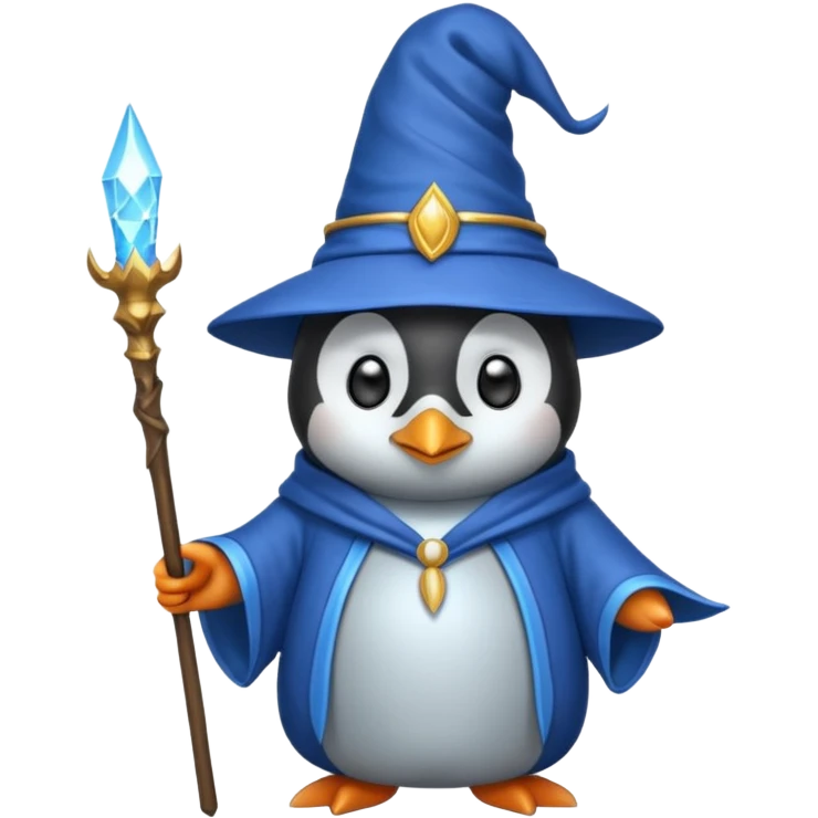 Penguin Wizard emoji