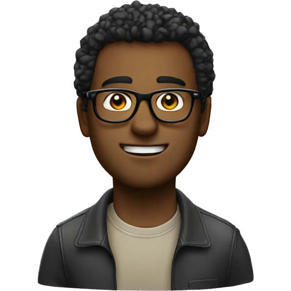 cool guy with glasses круглые очки emoji