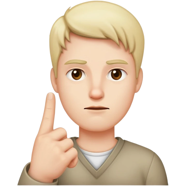 straight face with middle finger  emoji