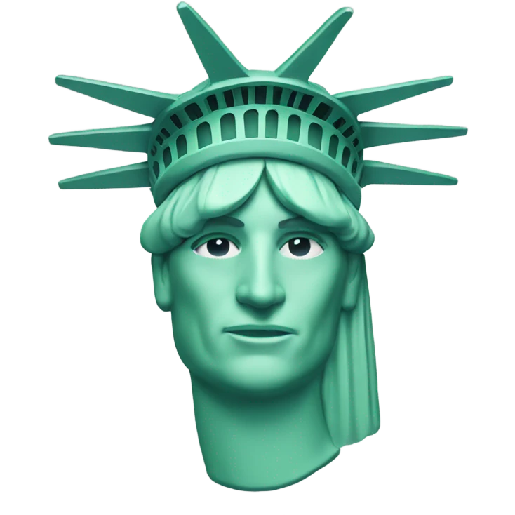 statue of liberty head emoji
