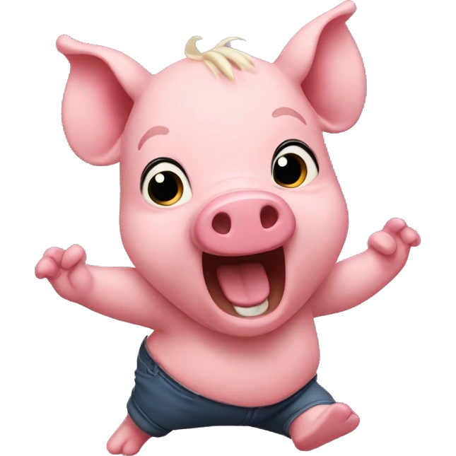 Cerdito bailando emoji
