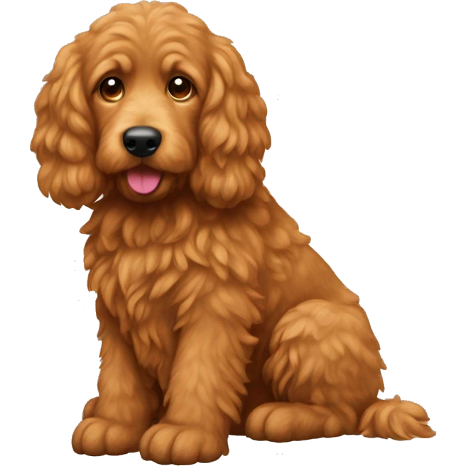 Red goldendoddle emoji