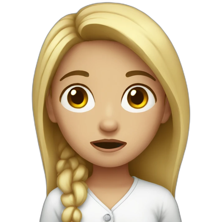 NIÑA CON ALERGIA emoji