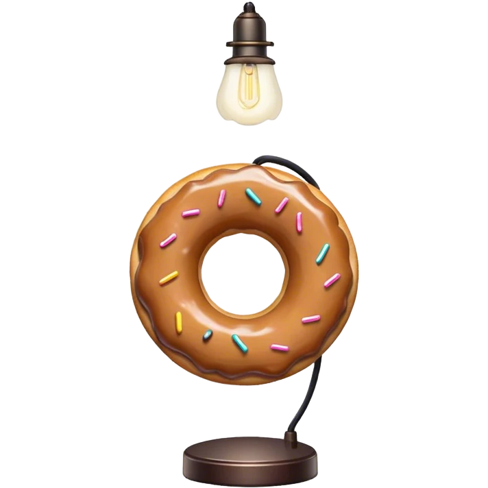 Donut lamp emoji