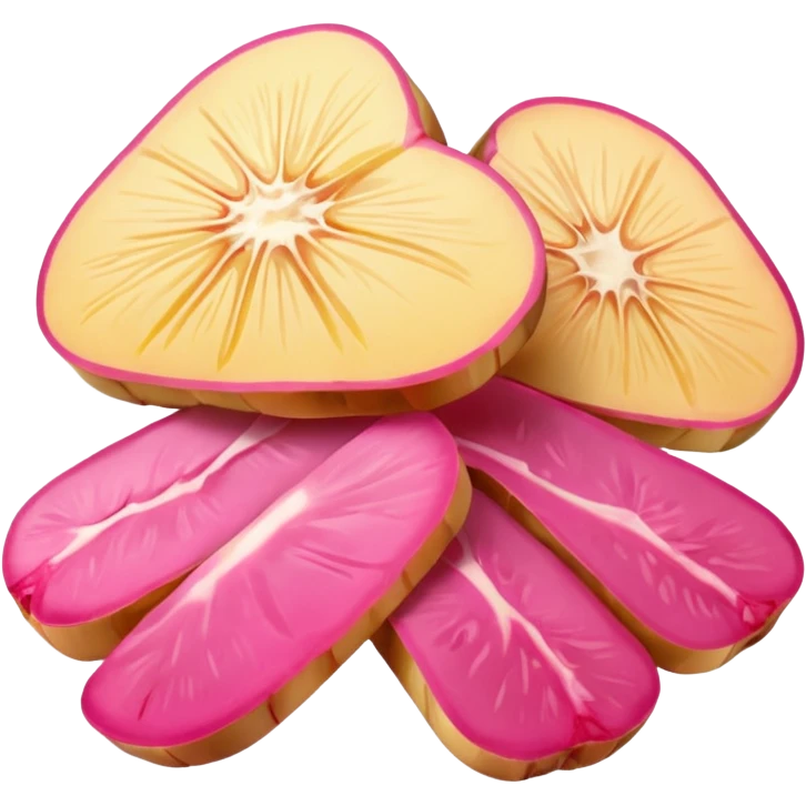 Pink Pickled sliced ginger emoji