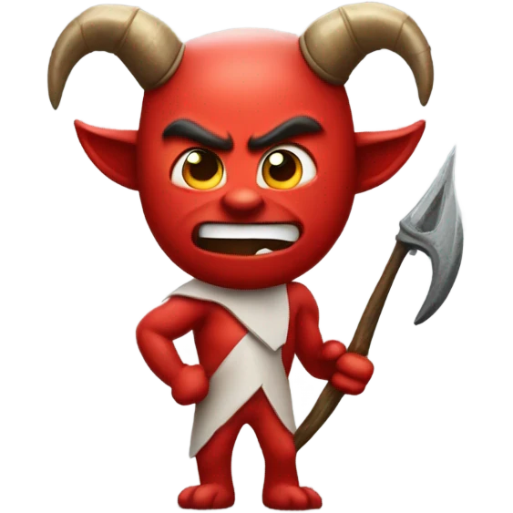 Red devil emoji