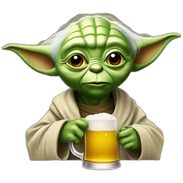 Yoda Drink Beer emoji