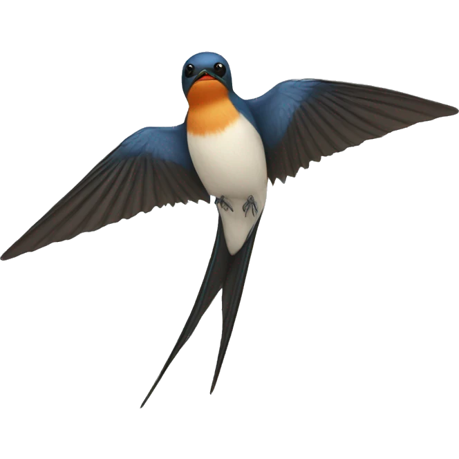 swallow bird tail emoji