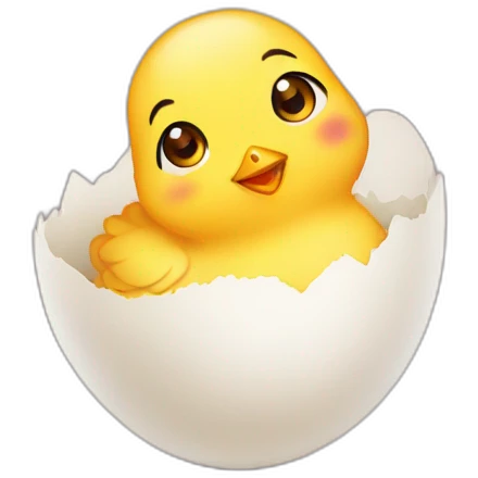 chick in egg emoji