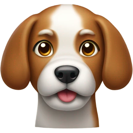 Dog pooping emoji