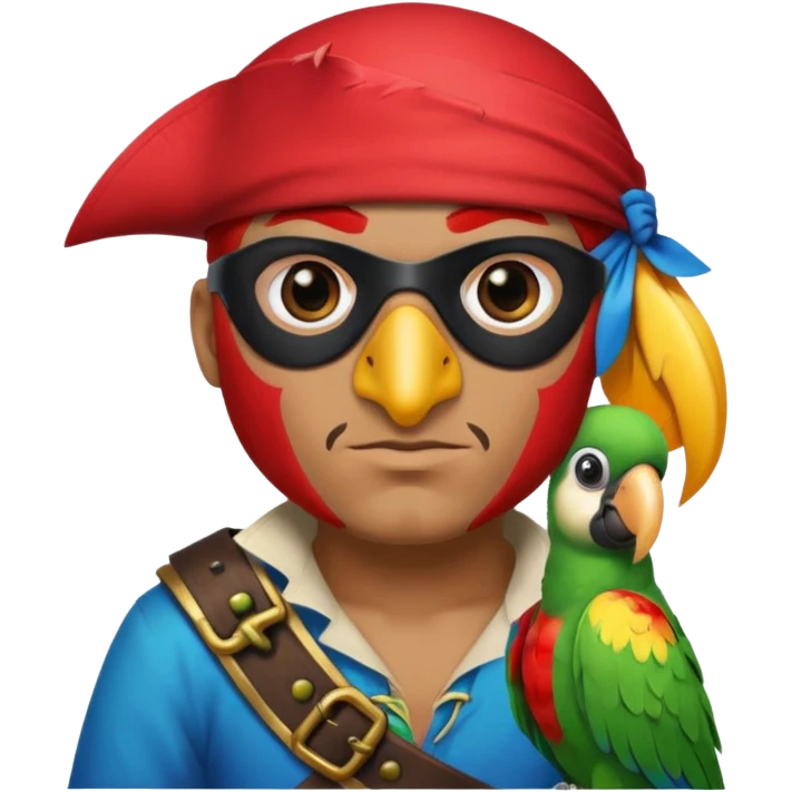 pirate and parrot emoji