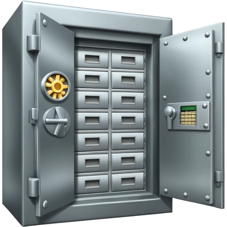 Bank vault full of money  emoji