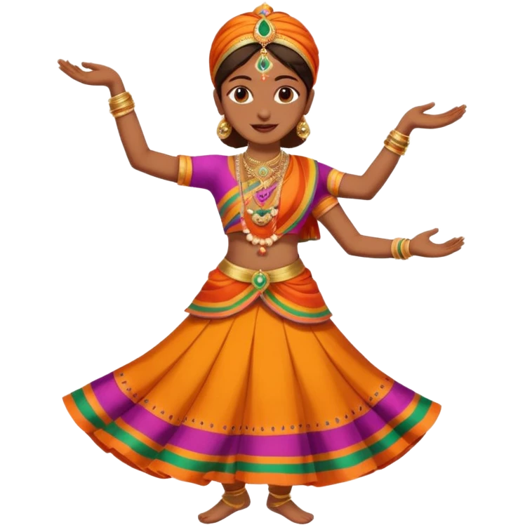 Índia dançando emoji