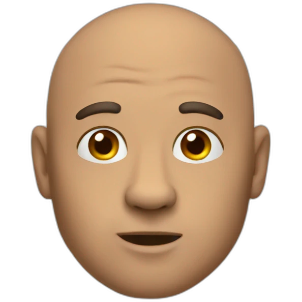 Man-bald-bear emoji