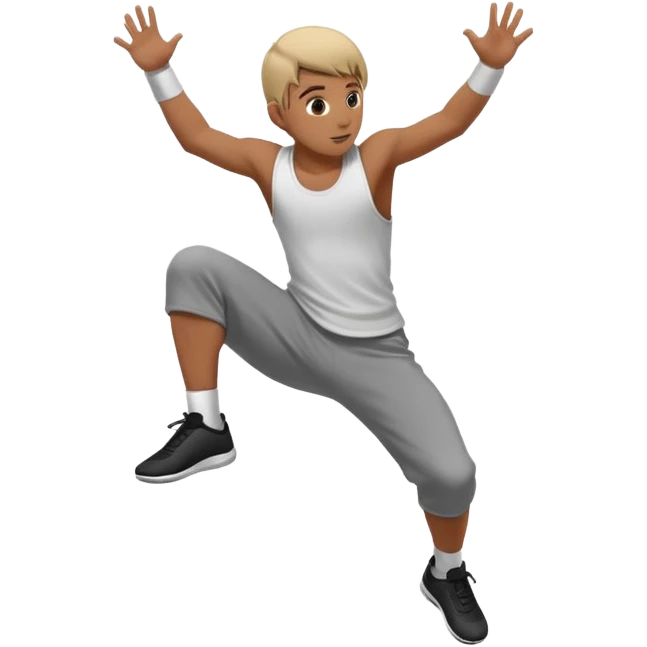 parkour at kids school emoji