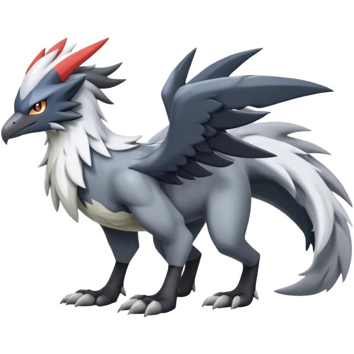 Silvally-Nargacuga-hybrid full body emoji