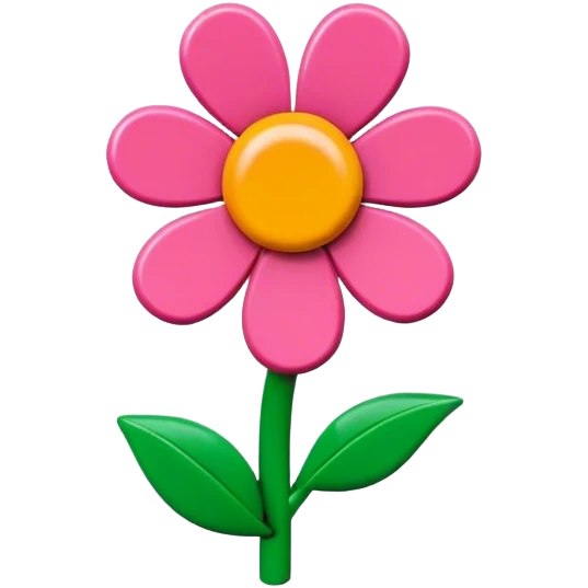 Lego flower emoji