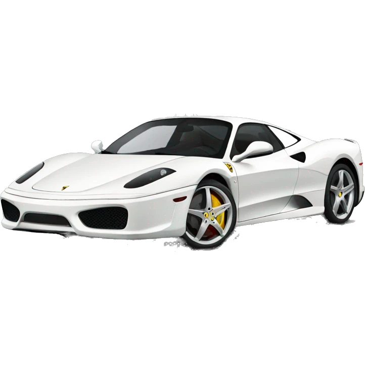 white ferrari emoji
