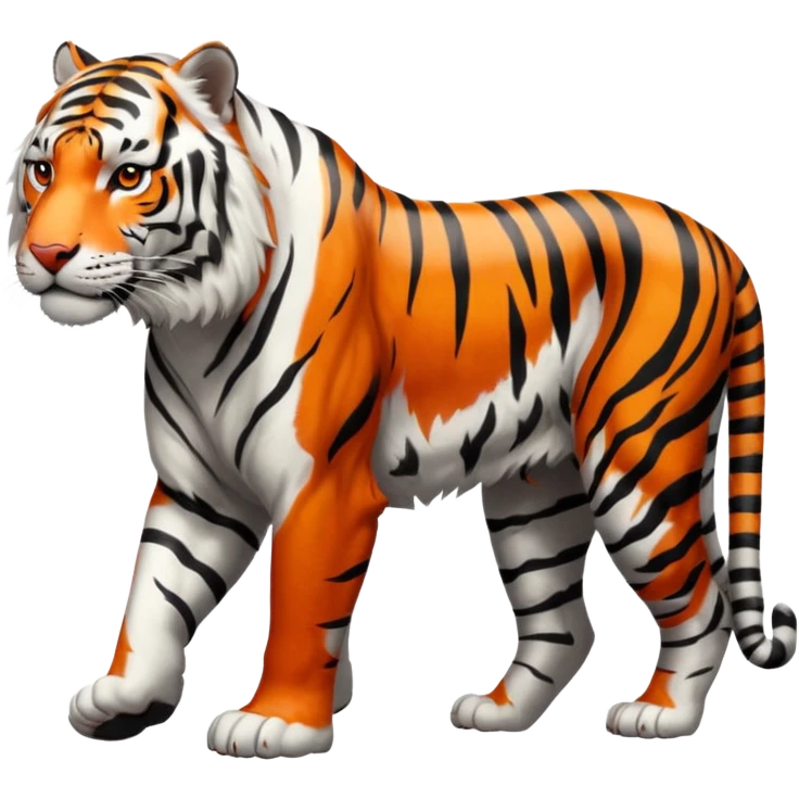 white tiger going emoji