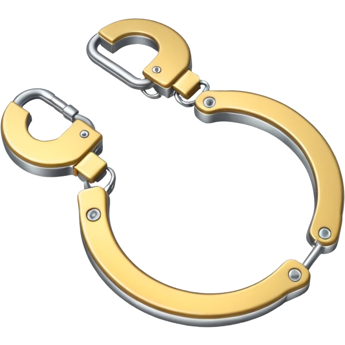Metal handcuffs emoji