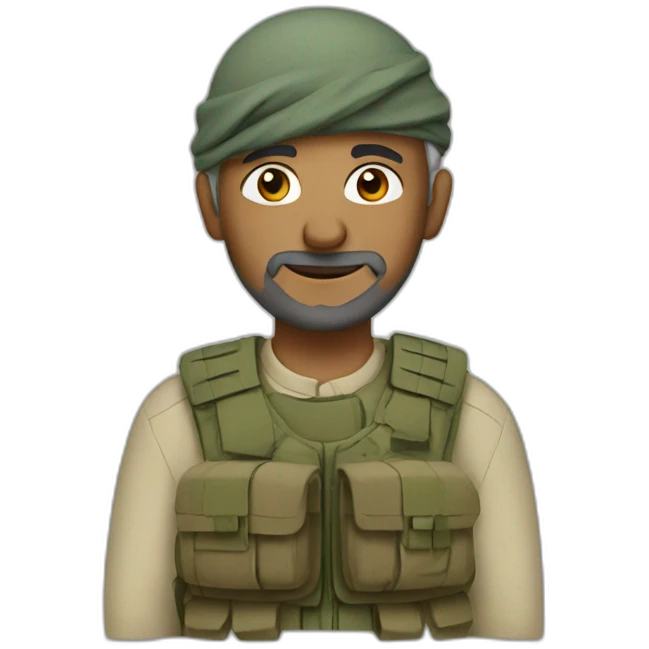 Old Muslim soldier emoji