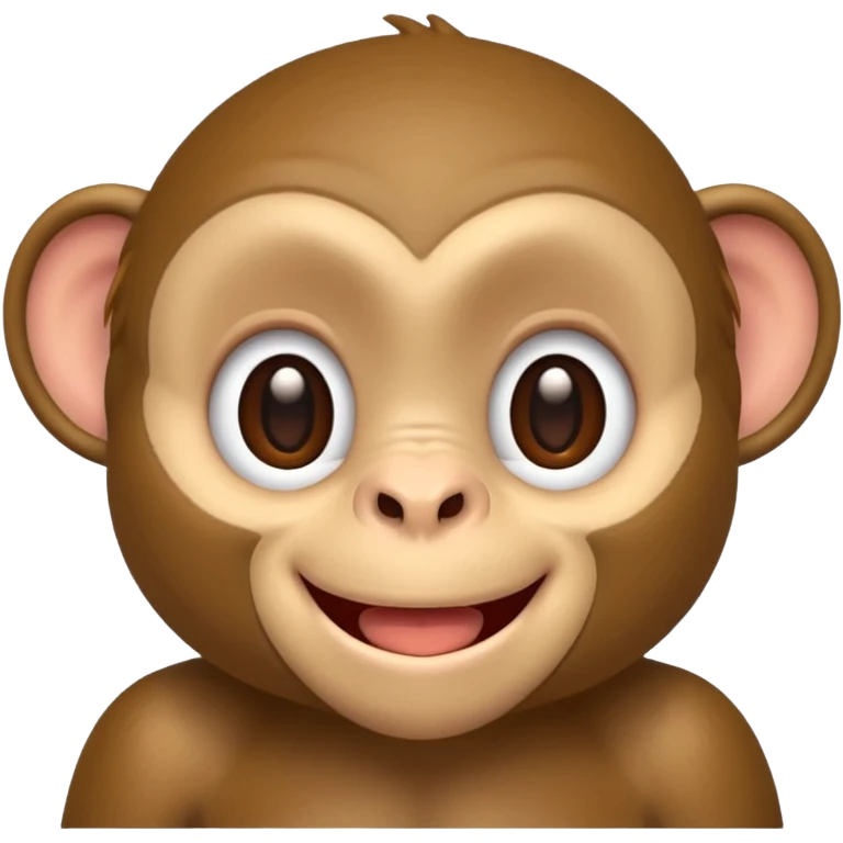 cute monkey smiling emoji